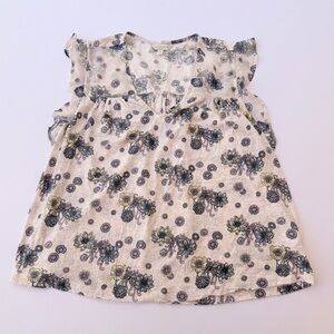 Woman’s Lucky Brand Short Sleeve Blouse Size Small Petite​